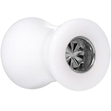 Load image into Gallery viewer, White Acrylic Grey Flashy Tire Rim Saddle Plug 2G to 20mm
