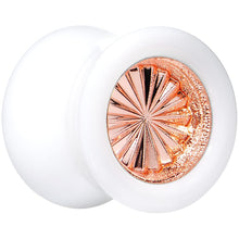 Load image into Gallery viewer, White Acrylic Pink Flashy Tire Rim Saddle Plug 2G to 20mm
