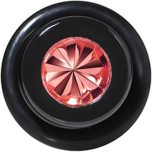 Load image into Gallery viewer, Black Acrylic Red Flashy Tire Rim Taper 2G to 20mm
