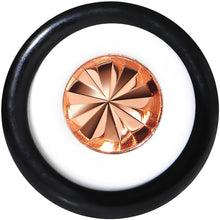 Load image into Gallery viewer, White Acrylic Pink Flashy Tire Rim Taper 2G to 20mm
