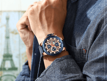 将图片加载到图库查看器，Men's Casual Waterproof Watch With Chronometers And Fluorescent Hands Excellent Design Perfect Gift
