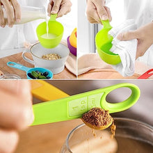 Load image into Gallery viewer, 12 Piece Measuring Cups and Spoons Set, Colored Kitchen Measure Tools, Durable Nesting Cups and Spoons for Dry and Liquid, Dishwasher Safe
