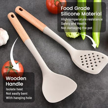 Load image into Gallery viewer, Silicone Cooking Utensils Set 8 Piece with Holder
