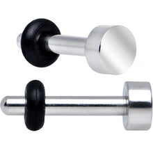 将图片加载到图库查看器，14G Stainless Steel Single Flare Flat Top Plug
