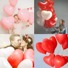 Load image into Gallery viewer, 100Pc Red Pink Balloons 10Inch Love Heart Latex Balloons For Wedding Party and Celebration Helium Balloon Valentines Day Birthday Party Inflatable Balloons
