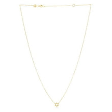 Load image into Gallery viewer, 14k Yellow Gold Star of David Necklace
