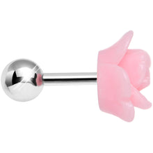 Load image into Gallery viewer, 16G Baby Pink Courtship Rose Cartilage Tragus Earring
