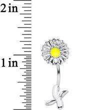 Load image into Gallery viewer, Stainless Steel Summer Daisy Flower Belly Ring
