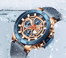 将图片加载到图库查看器，Men's Casual Waterproof Watch With Chronometers And Fluorescent Hands Excellent Design Perfect Gift
