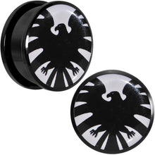Load image into Gallery viewer, 1 inch Licensed Hawkeye Logo Acrylic Screw Fit Plugs Set
