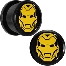 Load image into Gallery viewer, 5/8 Licensed Iron Man Acrylic Screw Fit Plugs Set
