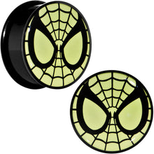 Load image into Gallery viewer, 7/8 Licensed Spider-Man Glow in the Dark Screw Fit Plugs Set
