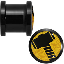Load image into Gallery viewer, 7/16 Licensed Hammer of Thor Acrylic Screw Fit Plugs Set
