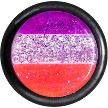Load image into Gallery viewer, 9/16 Multi Pink Acrylic Perfectly Rosy Glitter Single Flare Plug
