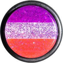 将图片加载到图库查看器，5/8 Multi Pink Acrylic Perfectly Rosy Glitter Single Flare Plug

