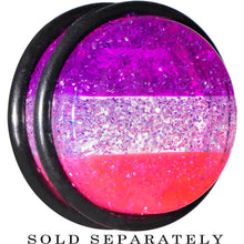 将图片加载到图库查看器，18mm Multi Pink Acrylic Perfectly Rosy Glitter Single Flare Plug

