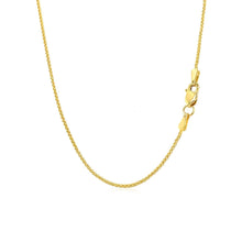 Load image into Gallery viewer, 14k Yellow Gold Round Wheat Chain 1.0mm
