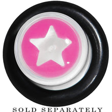 Load image into Gallery viewer, 0G Clear Pink Acrylic Wish on a Star Taper
