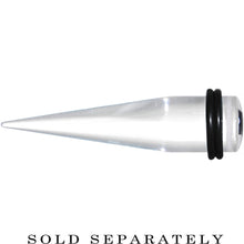 Load image into Gallery viewer, 1/2 Clear White Acrylic Wish on a Star Taper
