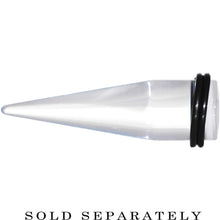 Load image into Gallery viewer, 9/16 Clear White Acrylic Wish on a Star Taper
