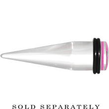 Load image into Gallery viewer, 9/16 Clear Pink Acrylic Wish on a Star Taper
