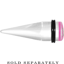 Load image into Gallery viewer, 5/8 Clear Pink Acrylic Wish on a Star Taper
