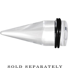 Load image into Gallery viewer, 20mm Clear White Acrylic Wish on a Star Taper
