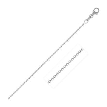 将图片加载到图库查看器，14k White Gold Round Cable Link Chain 1.1mm
