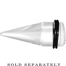 Load image into Gallery viewer, 20mm Clear White Acrylic Set Sail Nautical Anchor Taper
