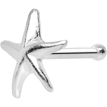 将图片加载到图库查看器，22G 925 Sterling Silver Ocean Starfish Nose Bone
