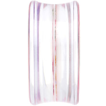 Load image into Gallery viewer, 26mm Acrylic Pink Grandma's Wallpaper Flowered Saddle Plug
