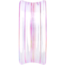 Load image into Gallery viewer, 36mm Acrylic Pink Multicolored Flower Power Saddle Plug
