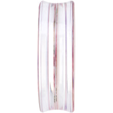 Load image into Gallery viewer, 42mm Acrylic Pink Grandma's Wallpaper Flowered Saddle Plug

