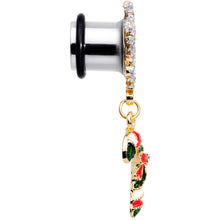 Load image into Gallery viewer, 0G Snowflake and Candy Cane Christmas Single Flare Dangle Plug Set
