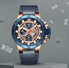 将图片加载到图库查看器，Men's Casual Waterproof Watch With Chronometers And Fluorescent Hands Excellent Design Perfect Gift
