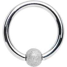 Load image into Gallery viewer, 16G 5/16 Sandblasted Ball BCR Captive Ring
