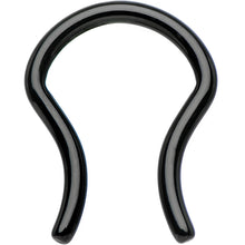 将图片加载到图库查看器，14G 5/8 Black Anodized Titanium Septum Retainer
