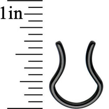 将图片加载到图库查看器，14G 5/8 Black Anodized Titanium Septum Retainer
