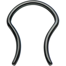 将图片加载到图库查看器，16G 5/8 Black Anodized Titanium Septum Retainer
