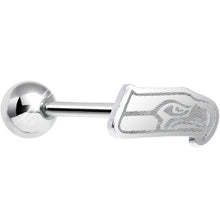 Load image into Gallery viewer, Officially Licensed NFL Cut Out Seattle Seahawks Tongue Ring
