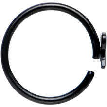 Load image into Gallery viewer, 20G 5/16 Black IP Girly Bow Nose Hoop
