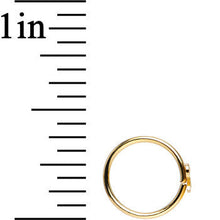 Load image into Gallery viewer, 20G 5/16 Gold IP Girly Bow Nose Hoop
