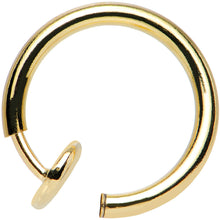 Load image into Gallery viewer, 3/8 Gold Titanium IP Spring Loaded  Fake Nose Ring Body Jewelry Hoop
