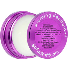 Load image into Gallery viewer, Clear Gem Purple Funk-Off Piercing Deodorant
