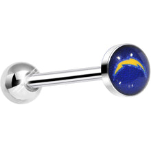 Load image into Gallery viewer, Officially Licensed NFL San Diego Chargers Barbell Tongue Ring
