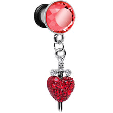 将图片加载到图库查看器，4G Red Gem Sword and Paved Heart Steel Plug
