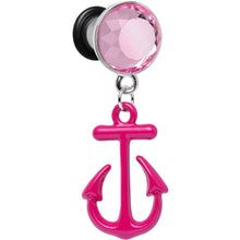 将图片加载到图库查看器，2G Pink Dangling Anchor Steel Plug
