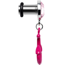 将图片加载到图库查看器，2G Pink Dangling Anchor Steel Plug
