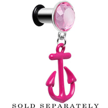 将图片加载到图库查看器，2G Pink Dangling Anchor Steel Plug
