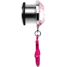 将图片加载到图库查看器，1/2 Pink Dangling Anchor Steel Plug
